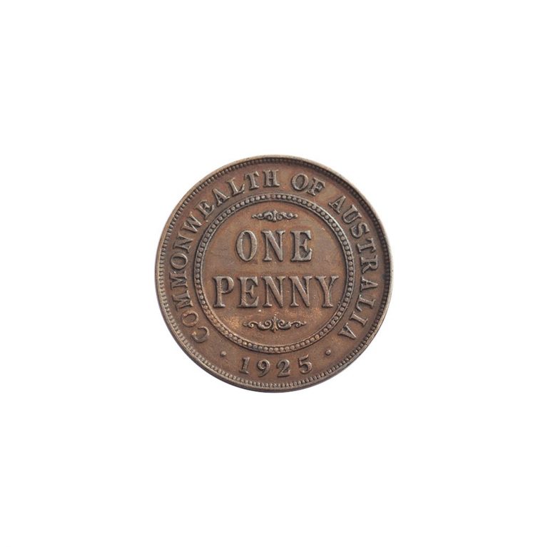 1925 Penny Very Fine Reverse