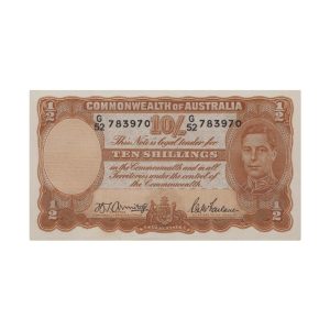 1942 Armitage McFarlane Ten Shillings R13