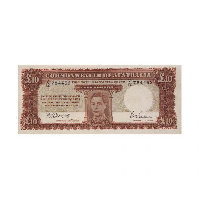 1943 Armitage McFarlane Ten Pounds R59 Extremely Fine 220817-3184