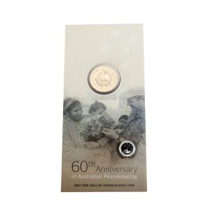 2007 $1 Australian Peacekeeping 60th Anniversary Uncirculated Coin