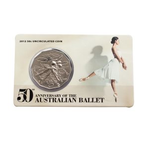 2012 50c Australian Ballet 50th Anniversary Uncirculated Coin