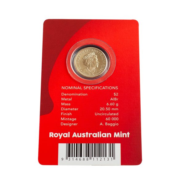 2022 $2 10th Anniversary Remembrance Day Poppy C Mintmark on card - Image 2