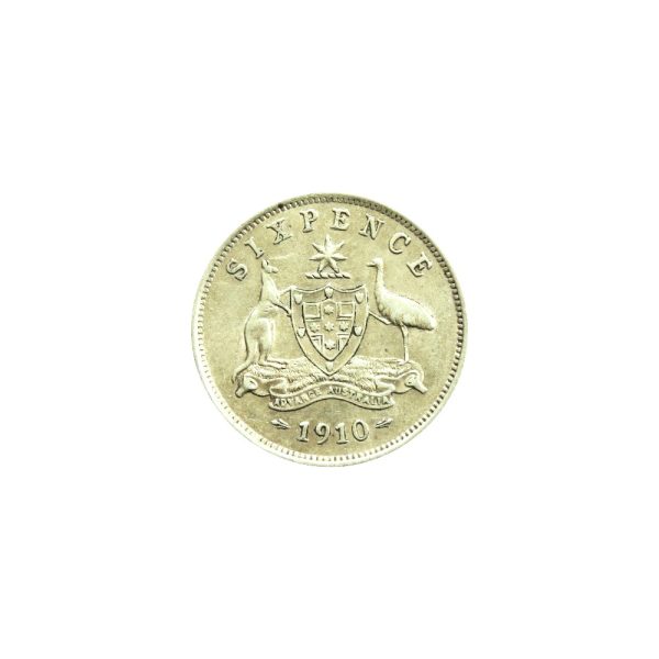 1910 Australian Sixpence