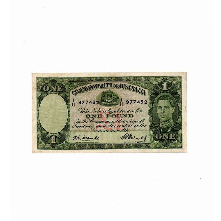 1949 Coombs Watt One Pound R31 Very Fine Obvaa