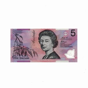 1995 $5 Fraser Evans Polymer R217a