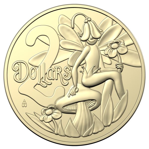 2023 $2 Tooth Fairy Uncirculated Aluminum Bronze Coin on Card - Image 2