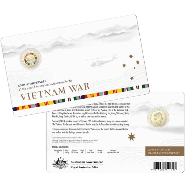 2023 $2 50th Anniversary of the end of Australian involvement in the Vietnam War