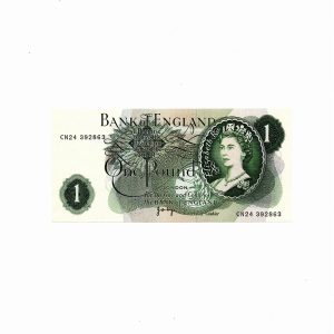 Great Britain 1970-1977 One Pound P#374g (with TF)