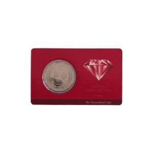 2007 50c Royal 60th Wedding Anniversary Uncirculated Coin on Card