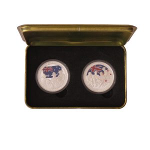 2005 $1 ANZAC 90th Anniversary 2-coin set