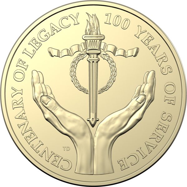 2023 $1 Centenary of Legacy Uncirculated Aluminum Bronze Coin - Image 2