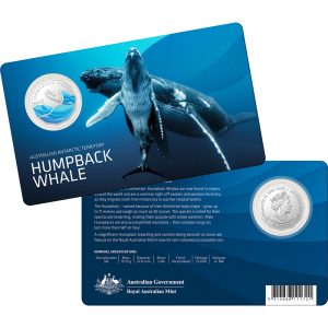 2023 50c Coloured Uncirculated Humpback Whale Coin