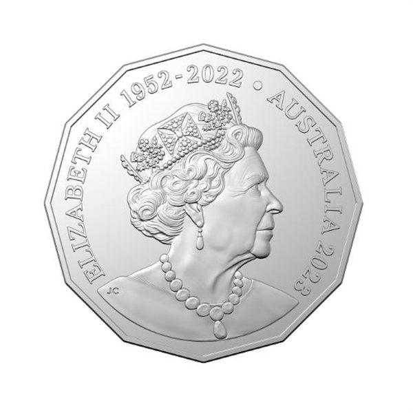 2023 50c 50th Anniversary AC/DC Uncirculated Coloured Coin - Image 3