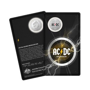2023 50c 50th Anniversary AC/DC Uncirculated Coloured Coin