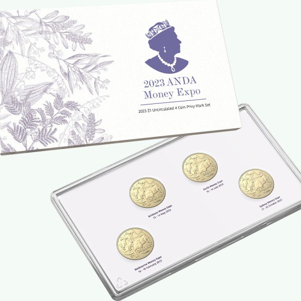 2023 ANDA Money Expo $1 Uncirculated Four Coin Privy Mark Set