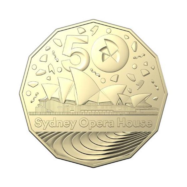 2023 50c 50th Anniversary of the Sydney Opera House Uncirculated Coin - Image 2