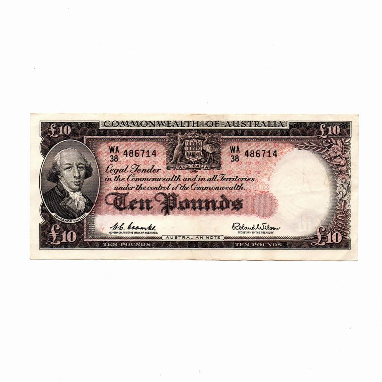 1960 Ten Pounds gVF Front