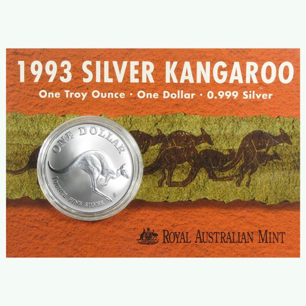 1993 One Dollar Silver Kangaroo