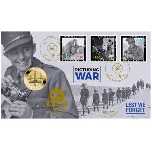 2024 Perth Mint Anzac $1 Picturing War PNC