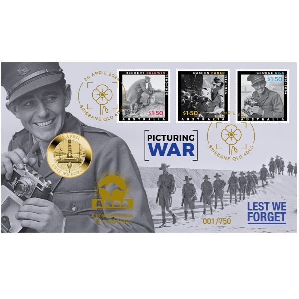 2024 Perth Mint Anzac $1 Picturing War PNC