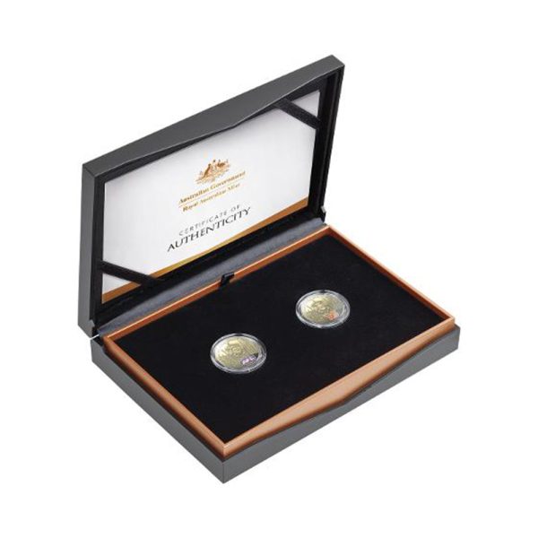 2024 AFL $1 Aluminum Bronze Two Coin Proof Set - Image 5
