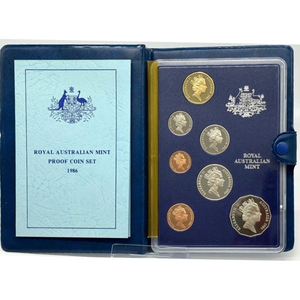 1986 Australian Proof Coin Set International Year of Peace
