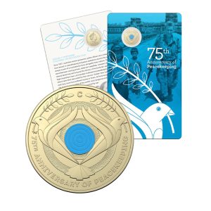 2022 $2 'C' Mintmark 75th Anniversary of Peacekeeping Coloured Coin