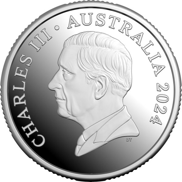 2024 $1 1oz Fine Silver Proof Kangaroo - Image 4