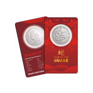 2025 50c Lunar Year of the Snake Uncirculated Tetradecagon Coin