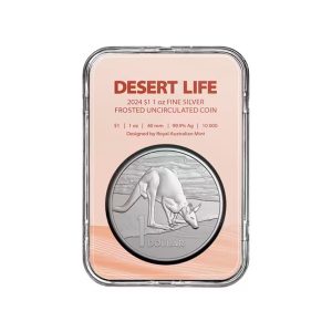 2024 $1 Frosted Uncirculated Silver Kangaroo
