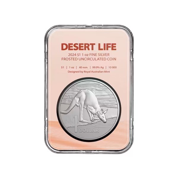 2024 $1 Frosted Uncirculated Silver Kangaroo