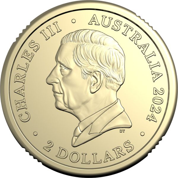 2024 $2 War Animals Remembrance ‘C’ Mintmark Coloured Uncirculated Coin - Image 3