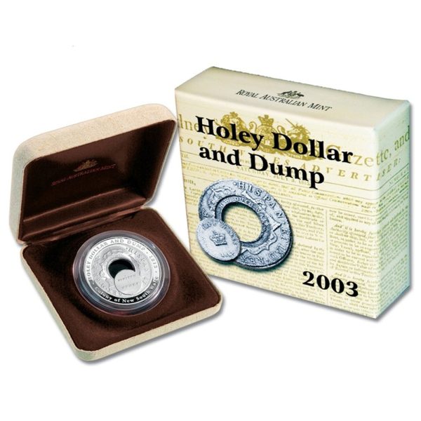 2003 $1 Holey Dollar and Dump Silver Proof Coin