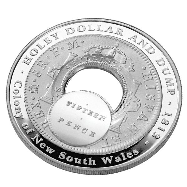 2003 $1 Holey Dollar and Dump Silver Proof Coin - Image 3