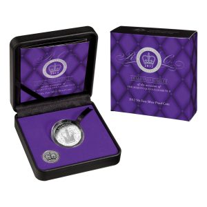 2012 50c Diamond Jubilee of The Accession of Her Majesty Queen Elizabeth II Silver Proof Coin