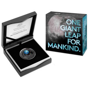 2019 $5 50th Anniversary of the Moon Landing 1oz Silver Domed Proof Coin