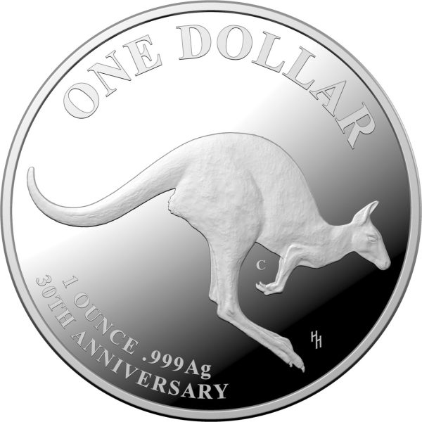 2023 $1 'C' Mintmark 1oz Fine Silver Kangaroo Proof Coin - Image 3
