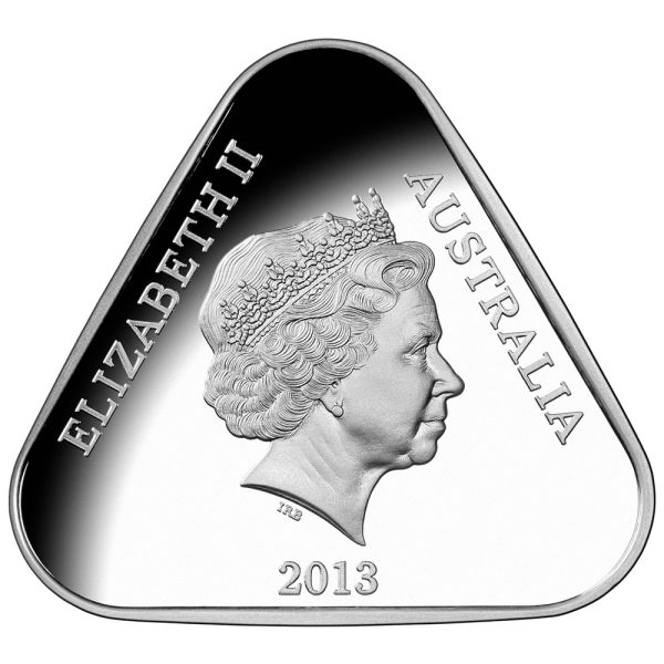 2013 $5 25th Anniversary Parliament House Silver Triangular Proof Coin - Image 3