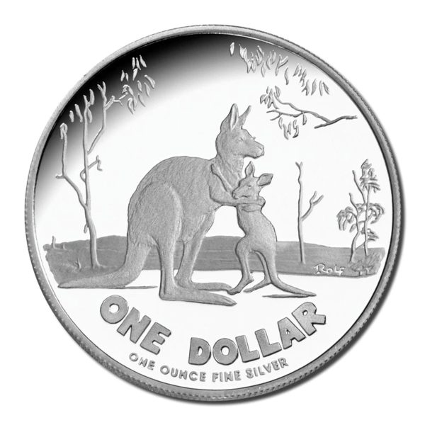 2007 $1 Australian Artist Series Silver Proof Kangaroo - Image 2