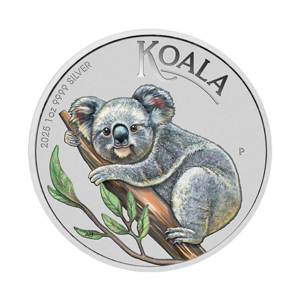 2025 $1 Perth Mint 1oz Brisbane ANDA Silver Coloured Koala Coin - Image 2