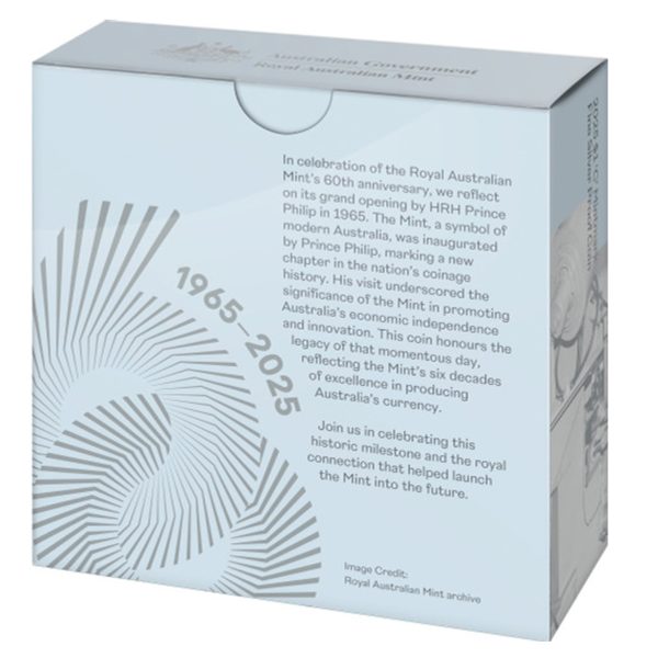 2025 $1 60th Anniversary of The Royal Australian Mint 'C' Mintmark Silver Proof Coin - Image 3