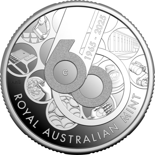 2025 $1 60th Anniversary of The Royal Australian Mint 'C' Mintmark Silver Proof Coin - Image 2