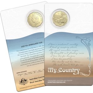 2025 50c Treasured Australian Stories Dorothy Mackellar My Country Uncirculated Coin