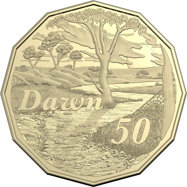 2025 50c Treasured Australian Stories Dorothy Mackellar Dawn Uncirculated Coin - Image 2