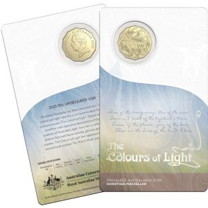 2025 50c Treasured Australian Stories Dorothy Mackellar The Colours of Light Uncirculated Coin