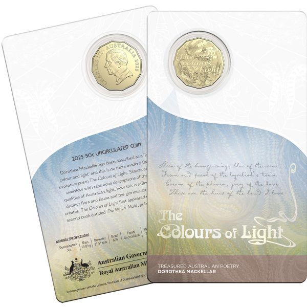 2025 50c Dorothea Mackellar – Treasured Australian Poetry Uncirculated Three-Coin Collection - Image 7