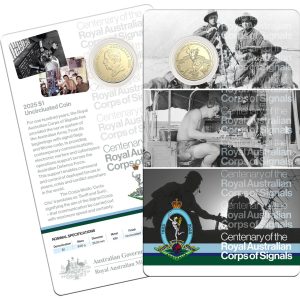 2025 $1 Centenary of Royal Australian Corps of Signals Uncirculated Coin