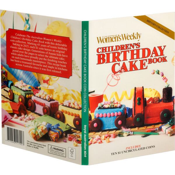 2025 $1 & $2 Women's Weekly Children's Birthday Cake Book Uncirculated 11 Coin Set - Image 3
